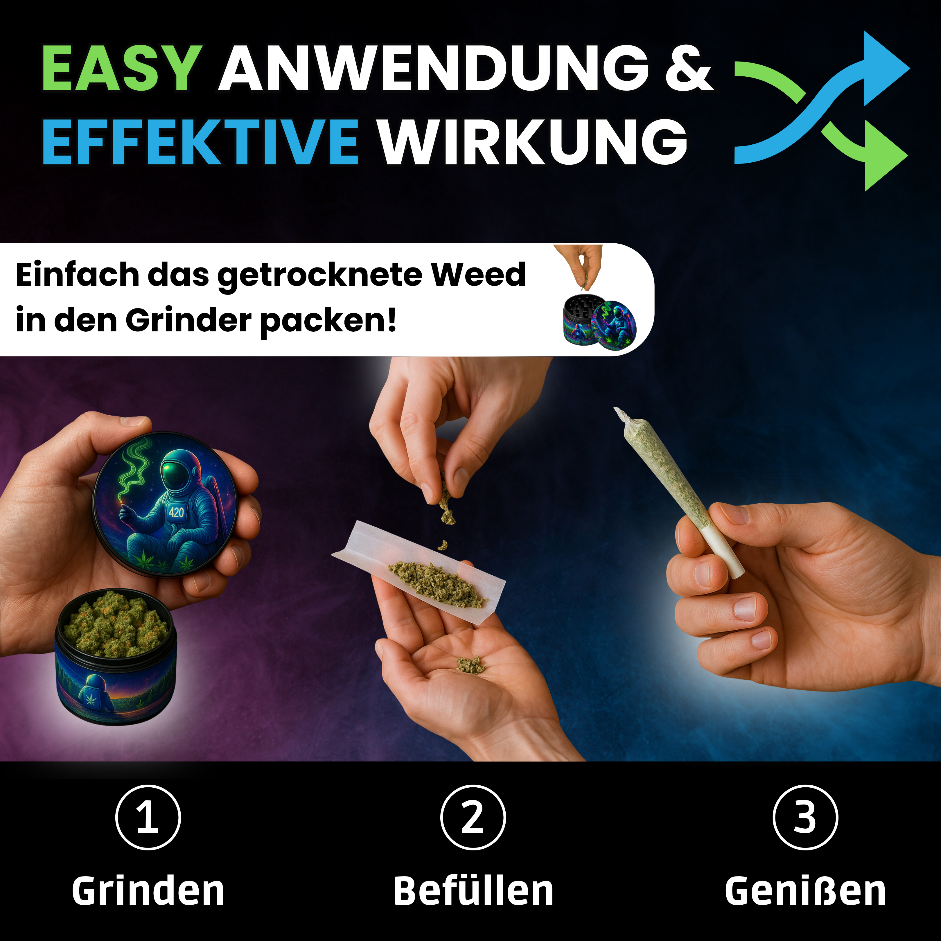 Der Smoking Astronaut Grinder