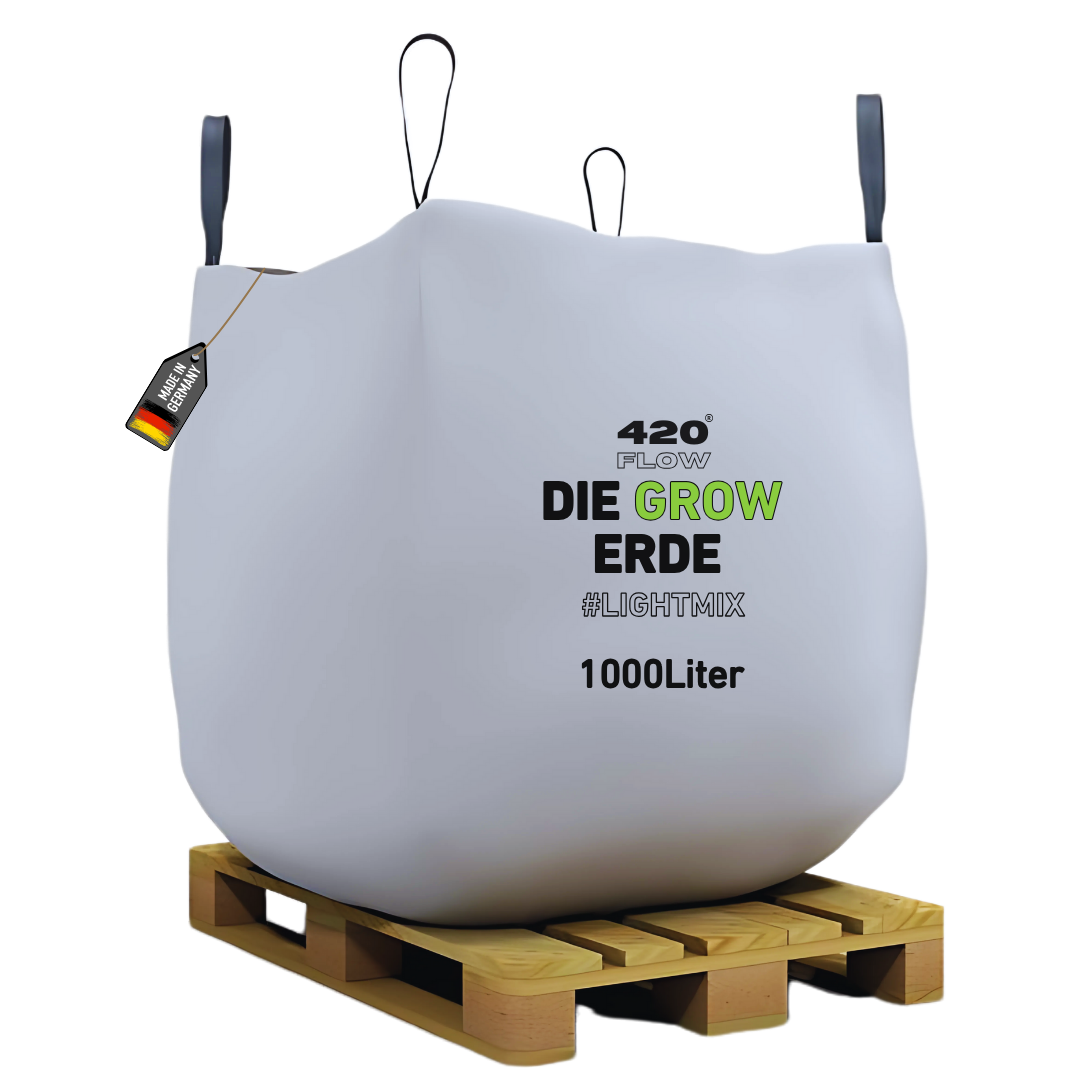 Cannabis Grow Erde Lightmix 1000L von 420Flow für Indoor und Outdoor Anbau, hochwertige Substratmischung