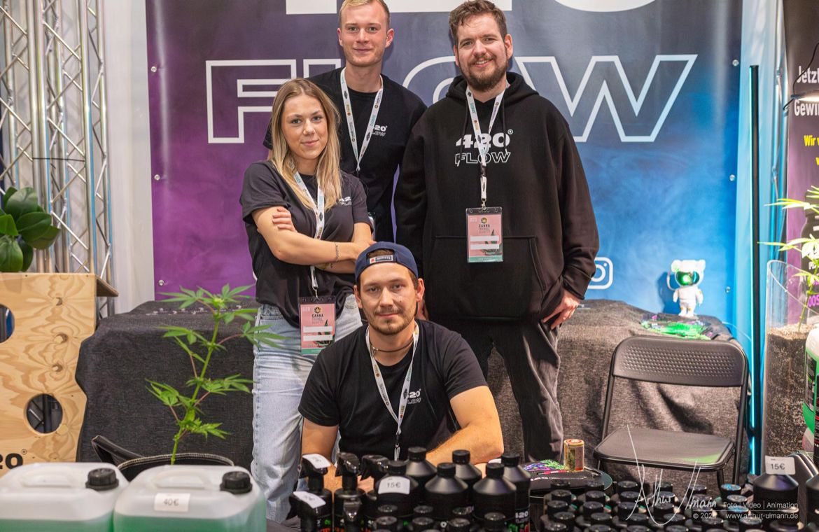Das 420Flow-Team auf der CannaFriends 2024 in Ilsede