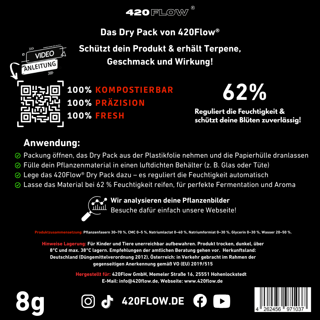 Das Dry Pack 62 % – Feuchtigkeitsregulierer